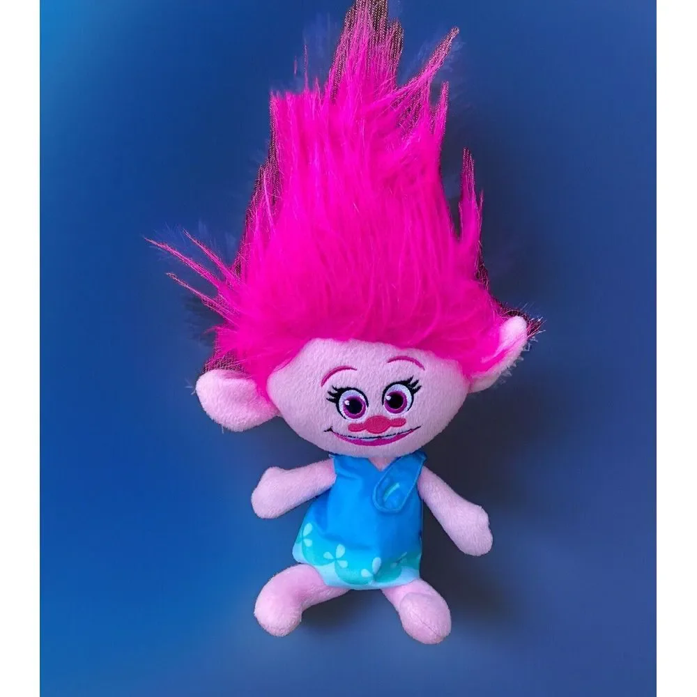 2015 Dreamworks Hasbro TROLLS POPPY Talking Plush Stuffed Animal Toy Doll 14Inch